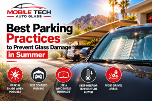 damages glass in summer
